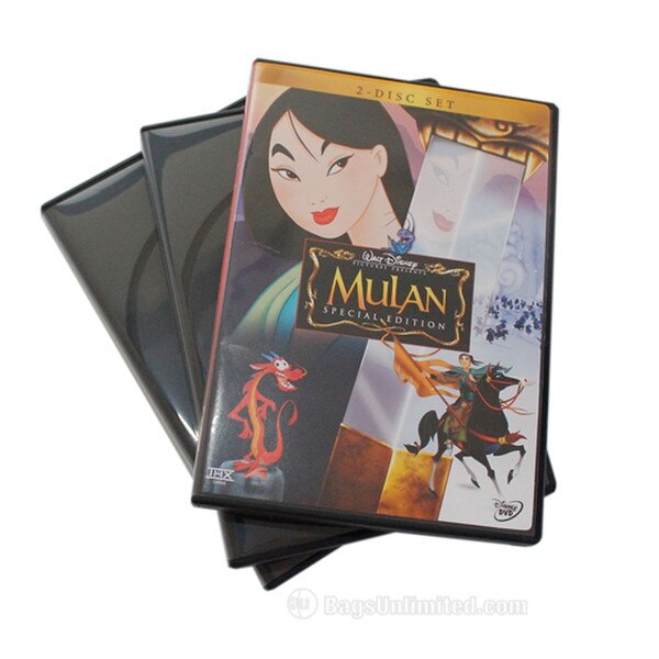 2-Disc DVD Replacement Case. BLACK.